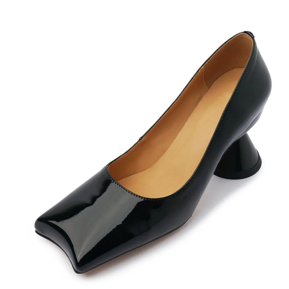 Calice Square-Toe Pumps