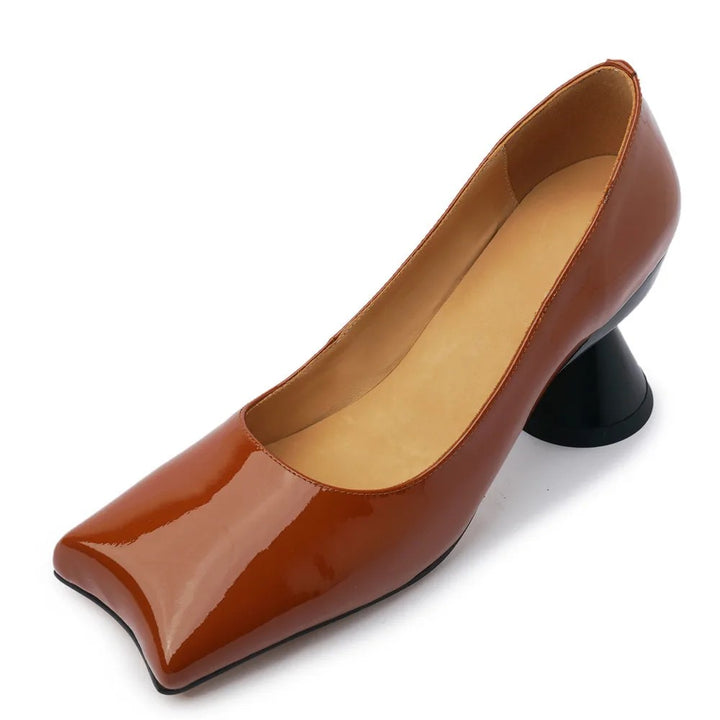 Calice Square-Toe Pumps