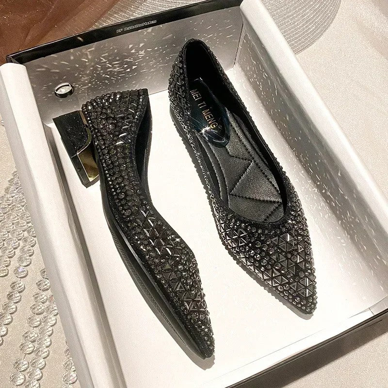 Nebula Crystal Ballet Flats