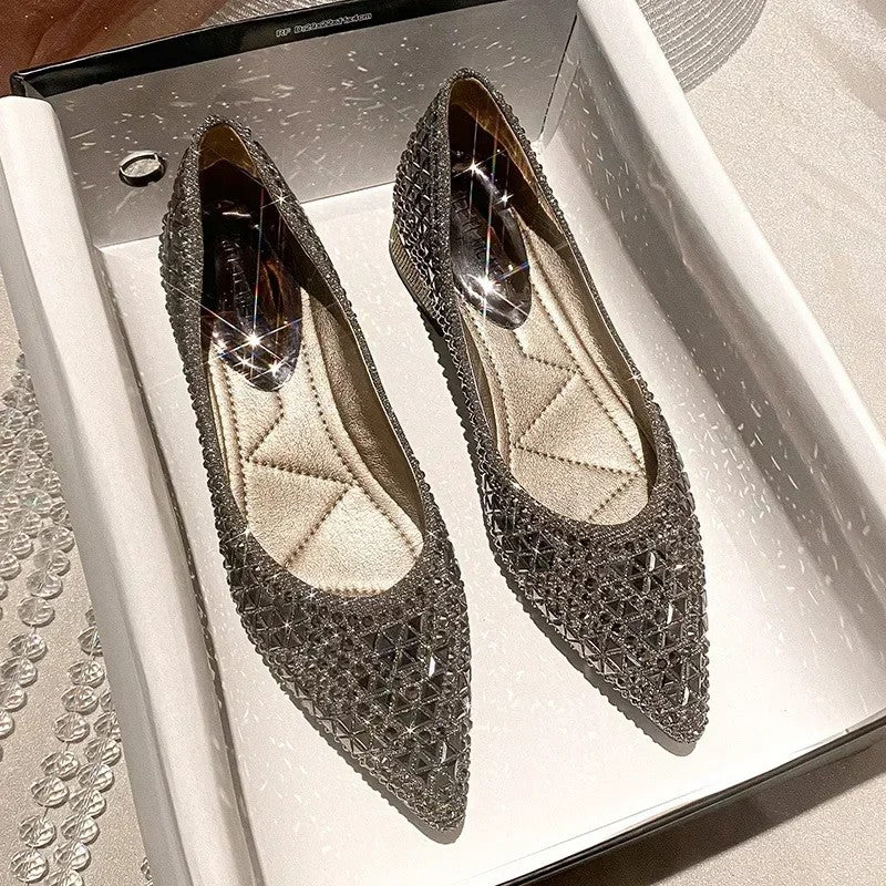 Nebula Crystal Ballet Flats