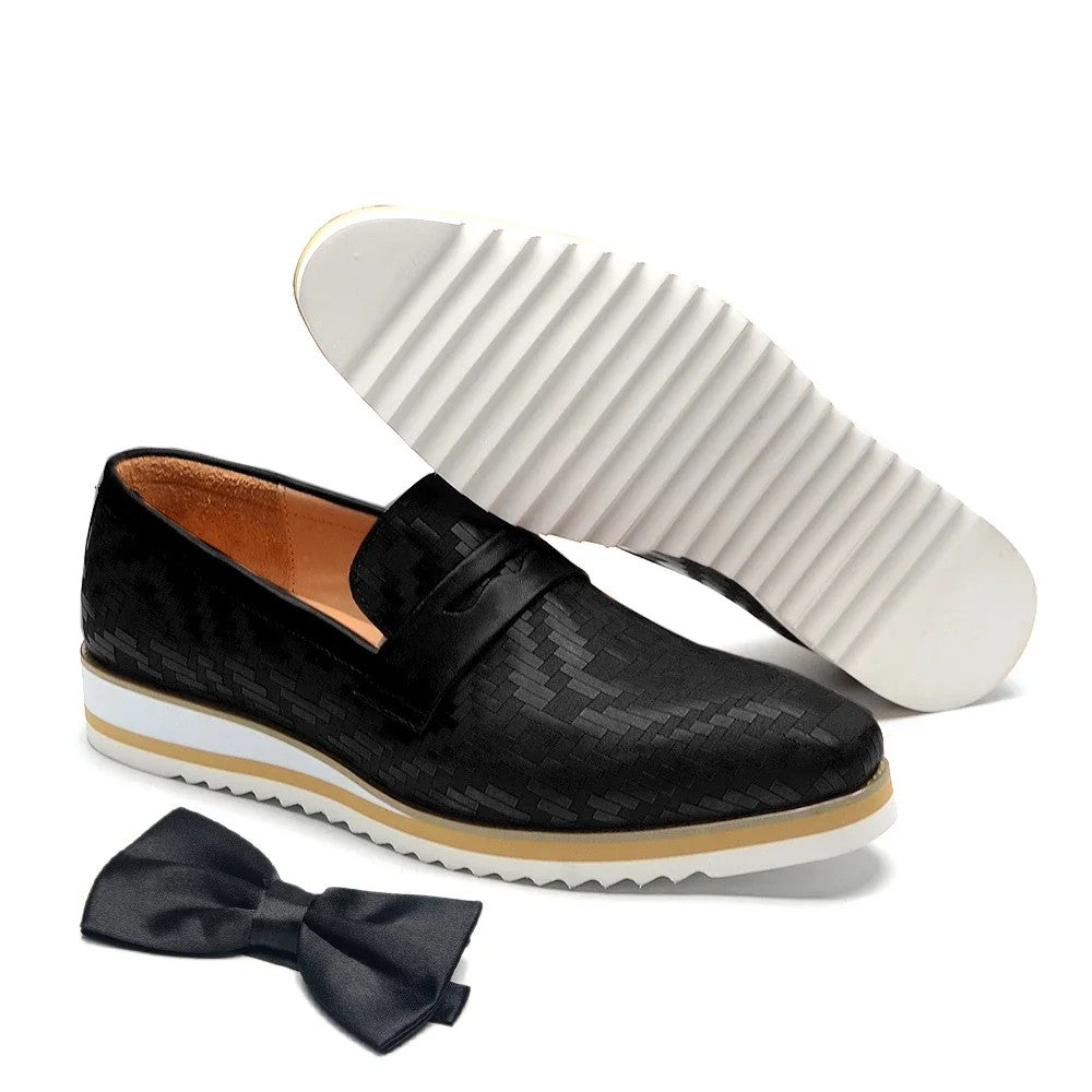 Trecento Woven Penny Loafers