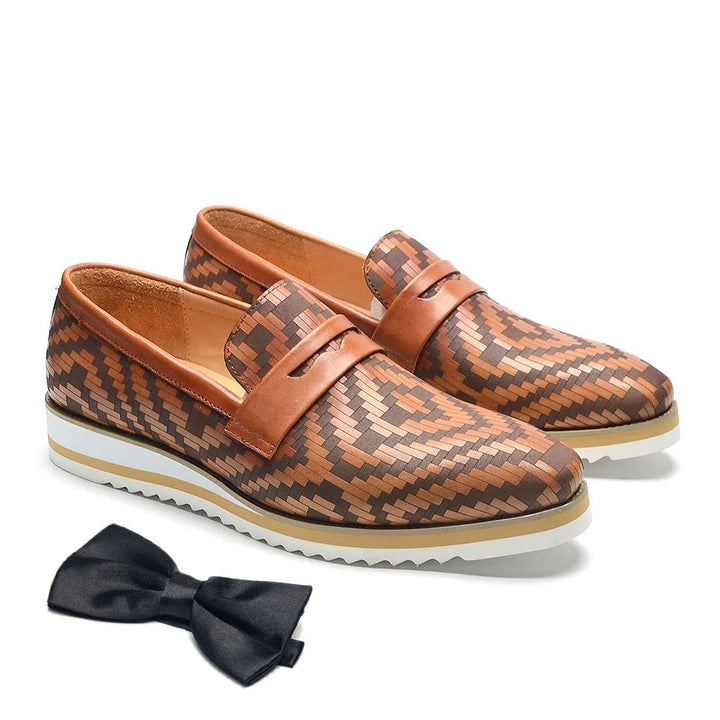 Trecento Woven Penny Loafers