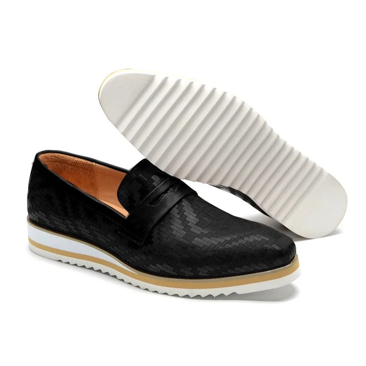 Trecento Woven Penny Loafers