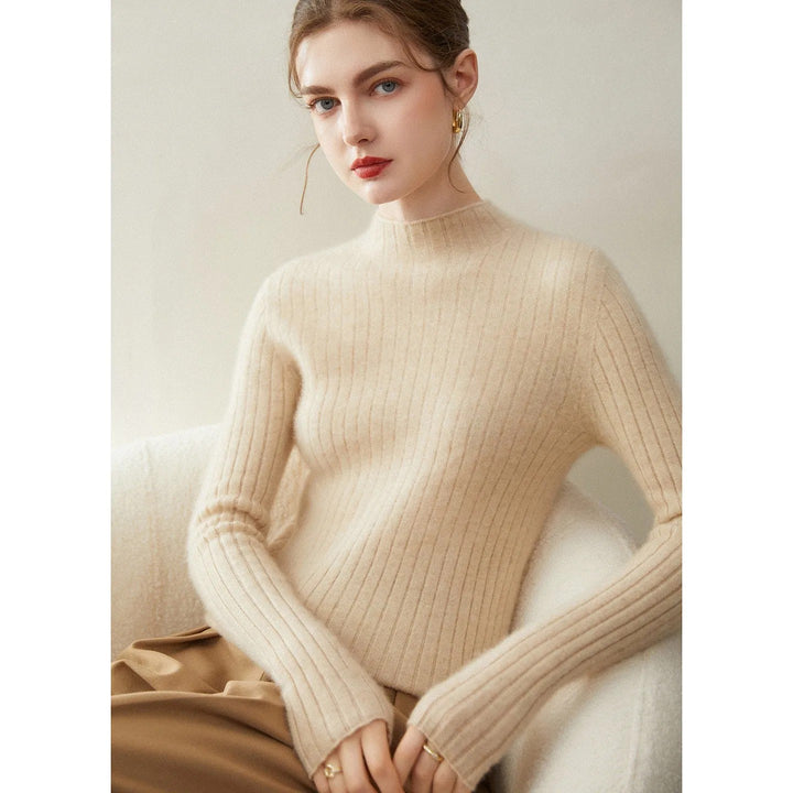 Mirella Ribbed Mock Neck