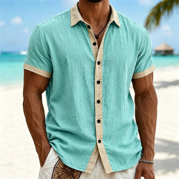 Shoreline Contrast Beach Shirt