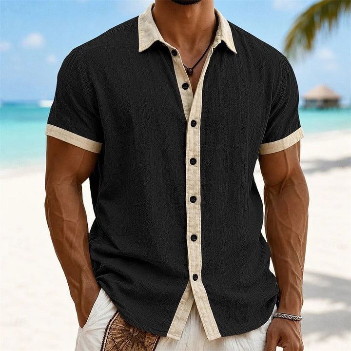 Shoreline Contrast Beach Shirt