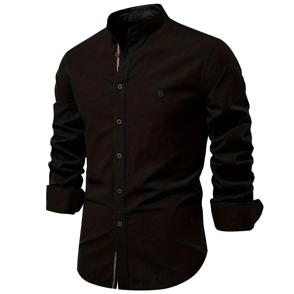 Alden Band-Collar Shirt