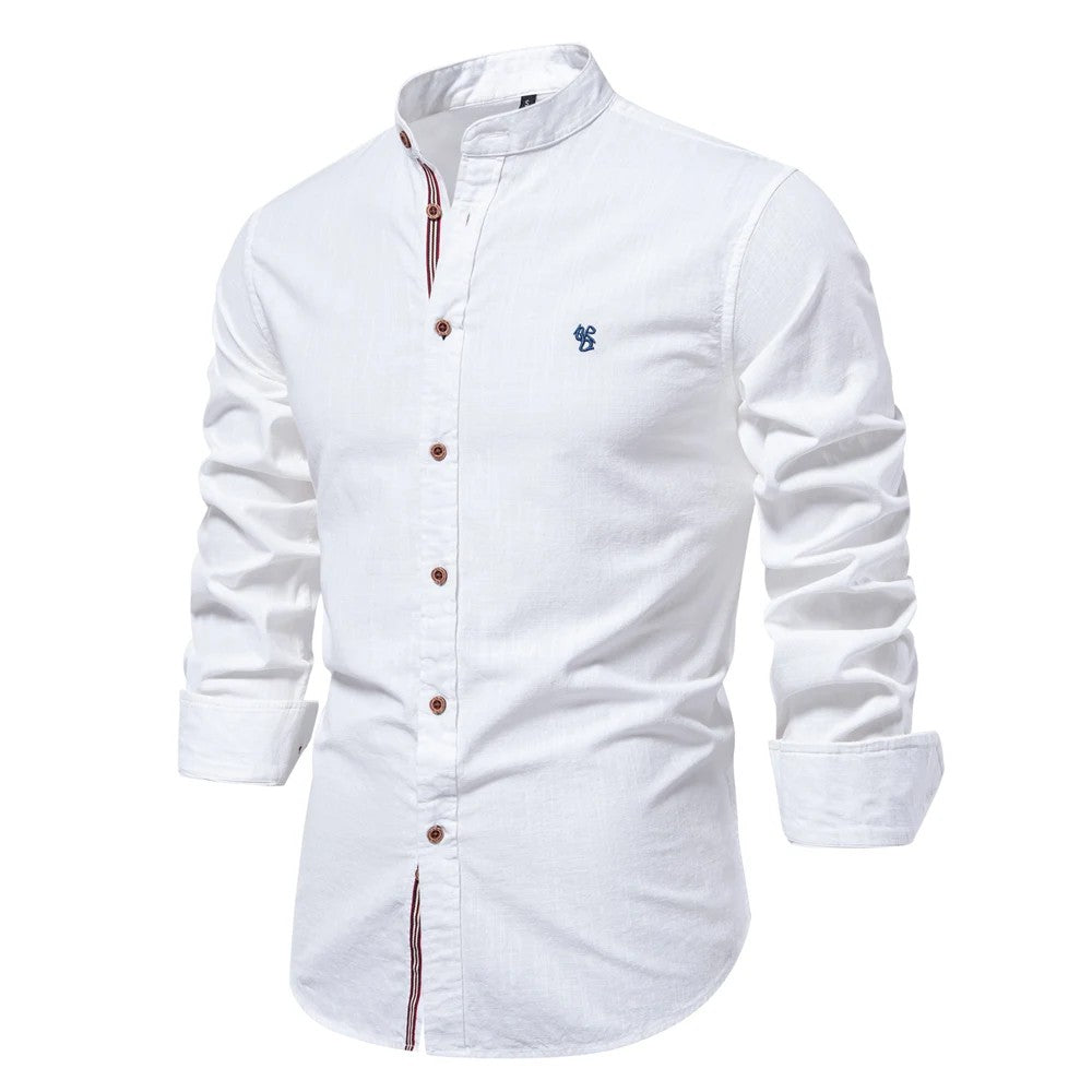 Alden Band-Collar Shirt