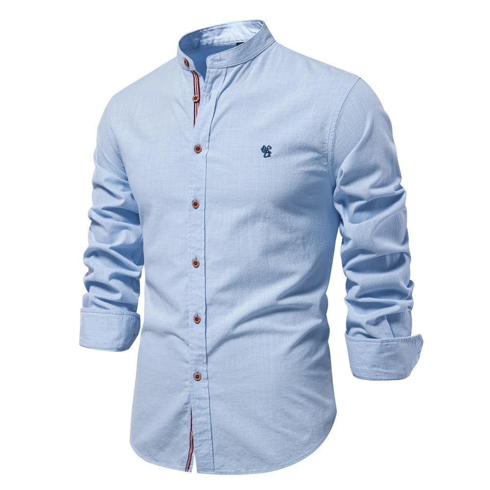 Alden Band-Collar Shirt