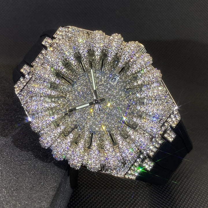 Sunburst Iced Claw Watch