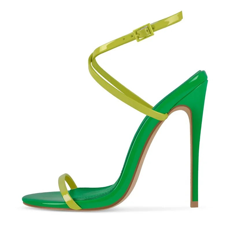 Allegra Crossover Stiletto Sandals