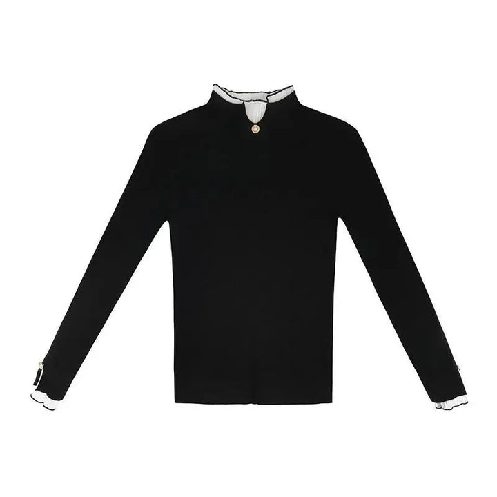 Colette Ruffle-Neck Sweater
