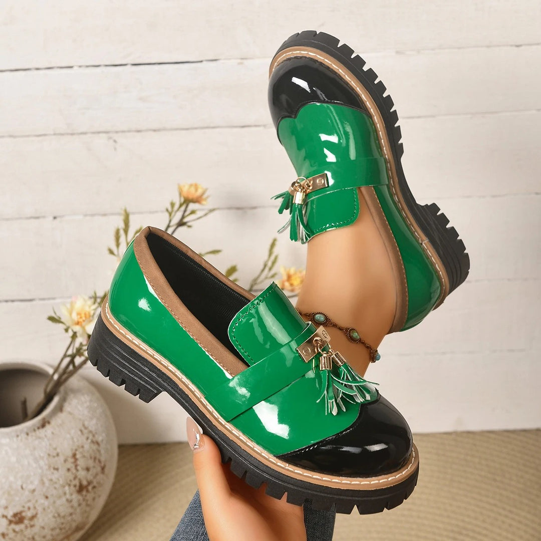 Tassel Chaplin Platform Loafers