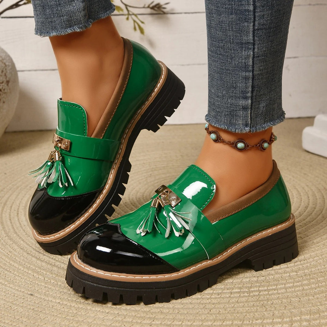 Tassel Chaplin Platform Loafers