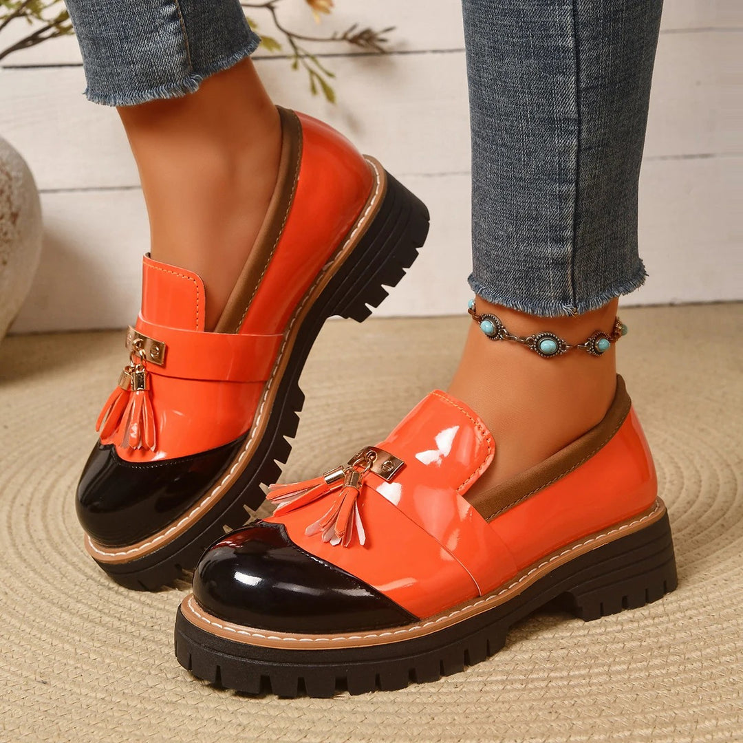 Tassel Chaplin Platform Loafers