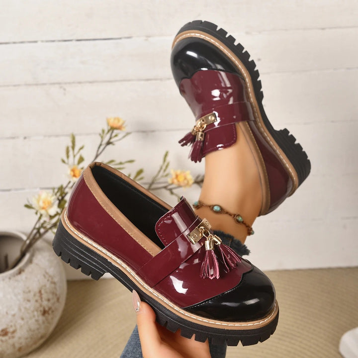 Tassel Chaplin Platform Loafers