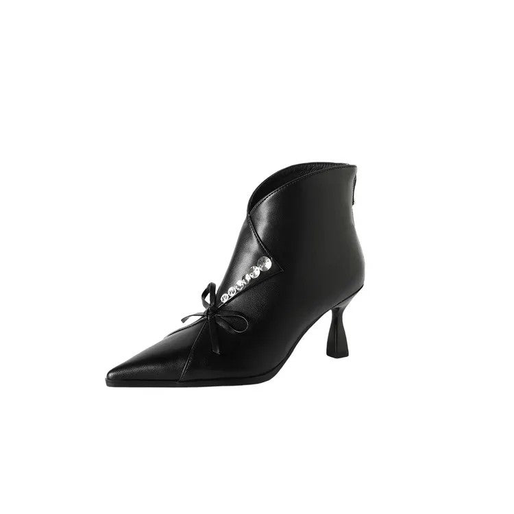 Adriana Bow Ankle Boots