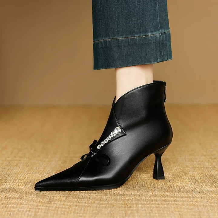 Adriana Bow Ankle Boots