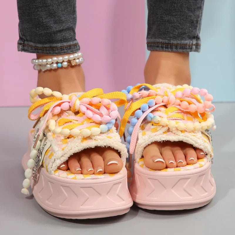 Confetti Pom Platform Slides