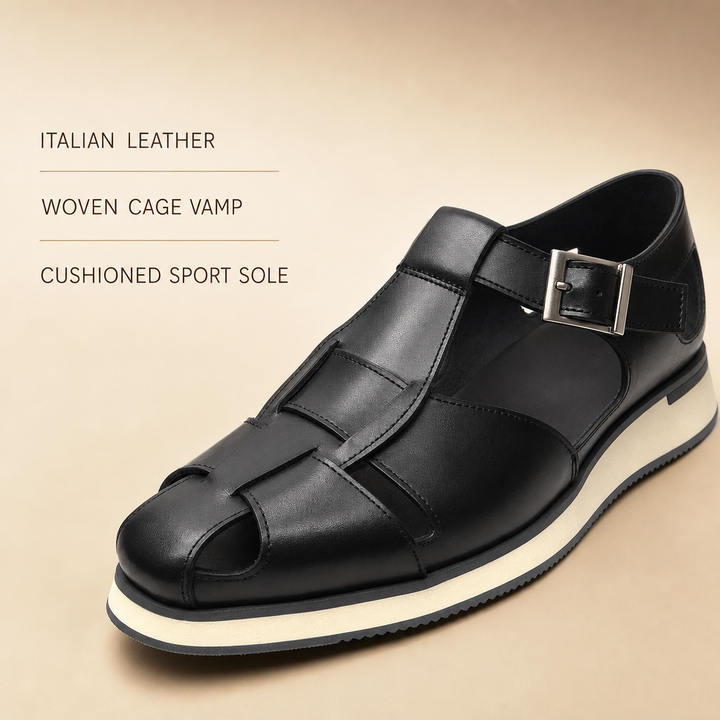 Caligo Fisherman Sandals — 07_feature_stack_close_up