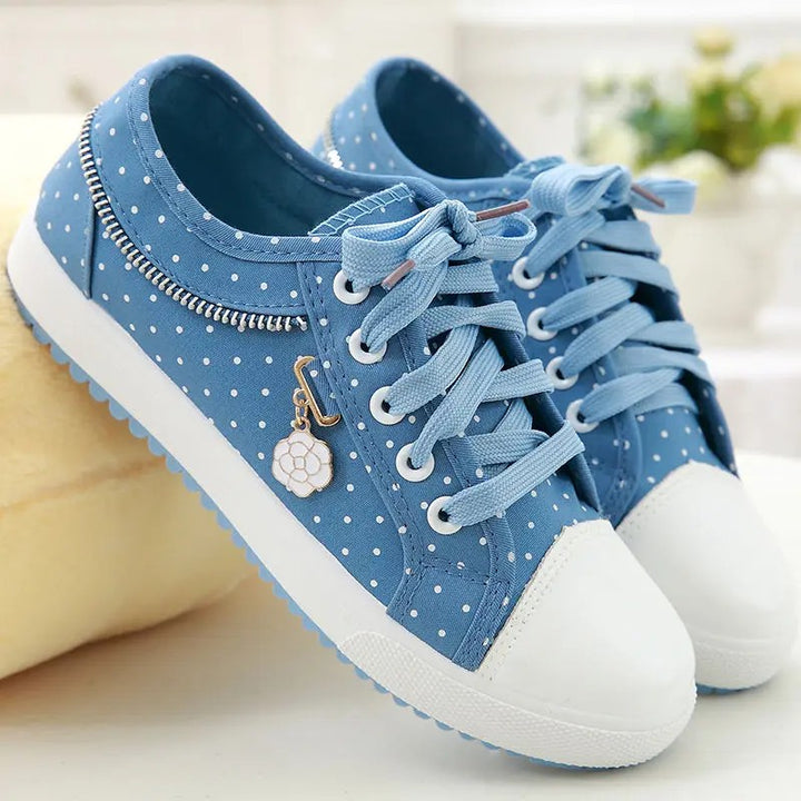 Pinpoint Dot Canvas Sneakers