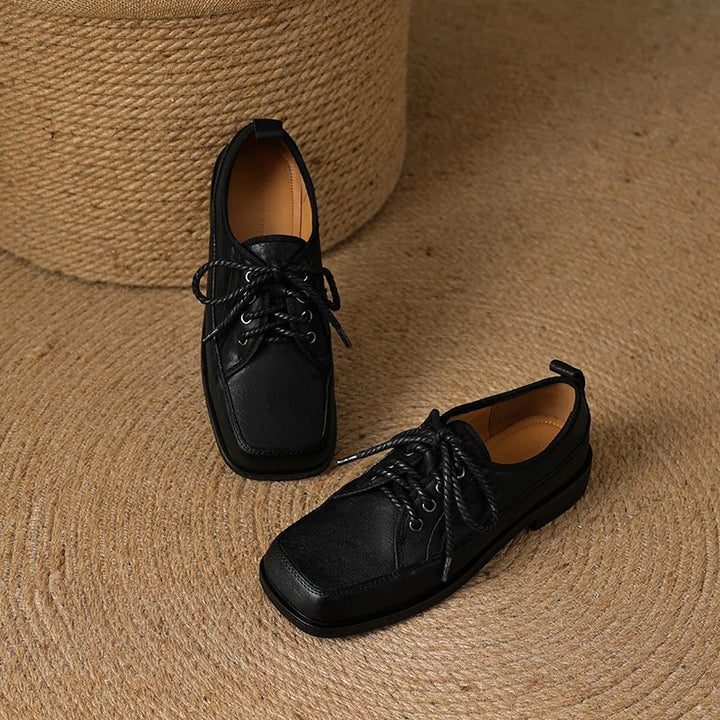 Ledger Square-Toe Oxfords