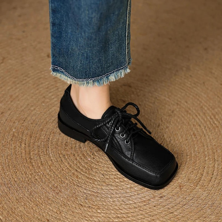 Ledger Square-Toe Oxfords