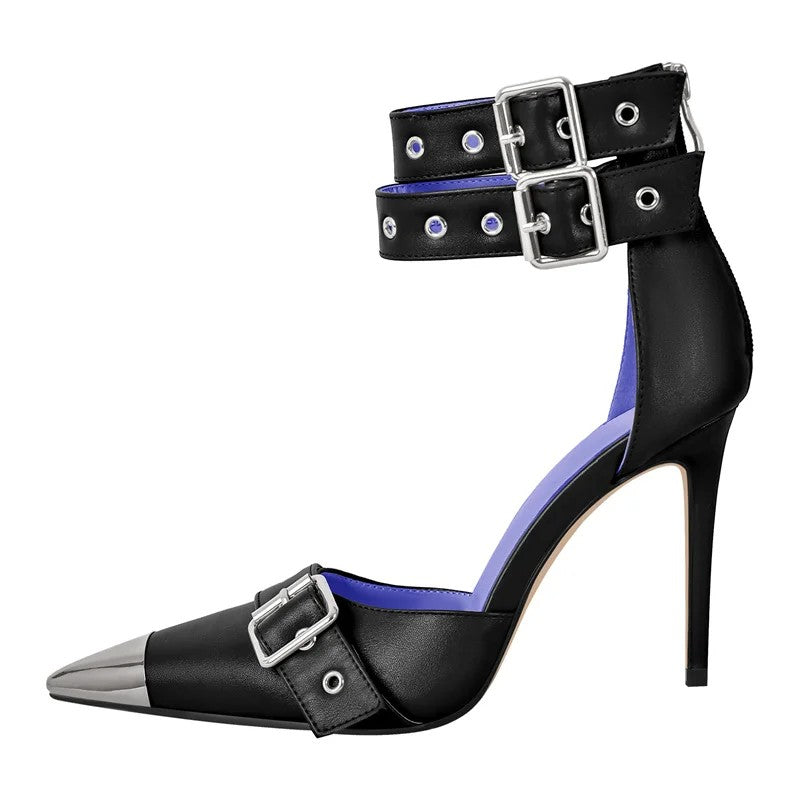 Lazio Double-Buckle Pumps
