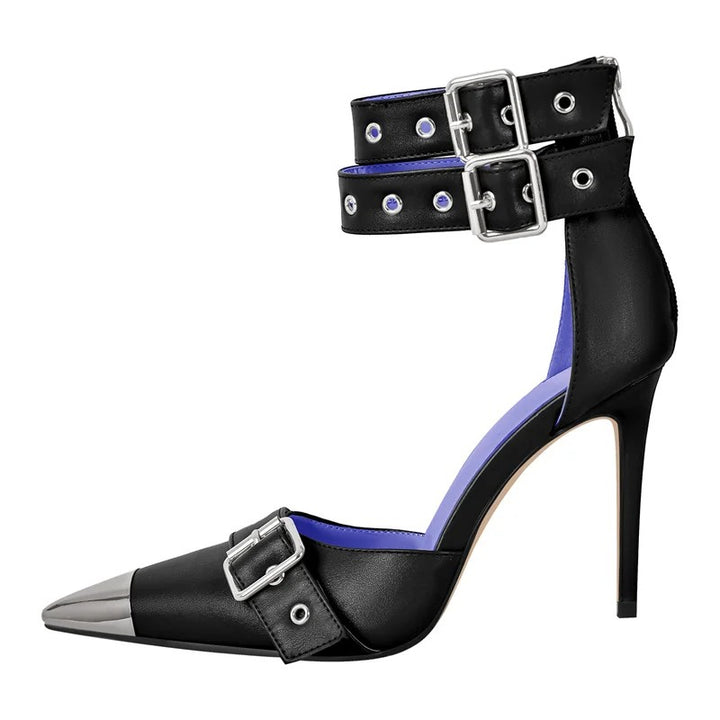 Lazio Double-Buckle Pumps