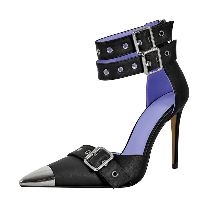 Lazio Double-Buckle Pumps