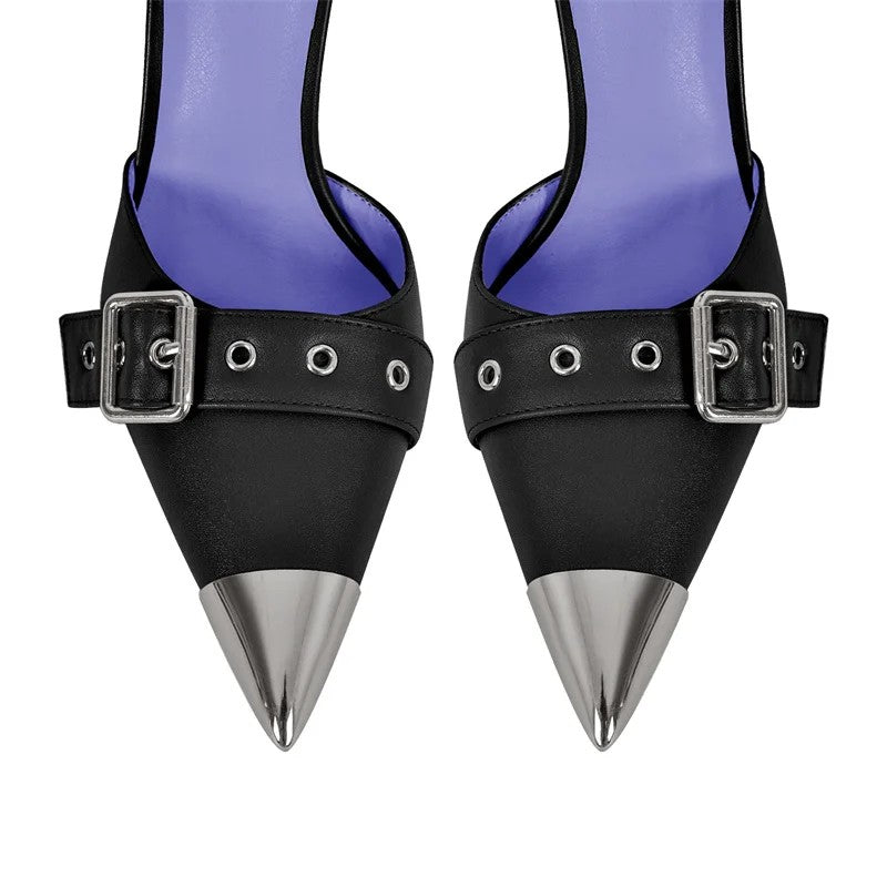 Lazio Double-Buckle Pumps
