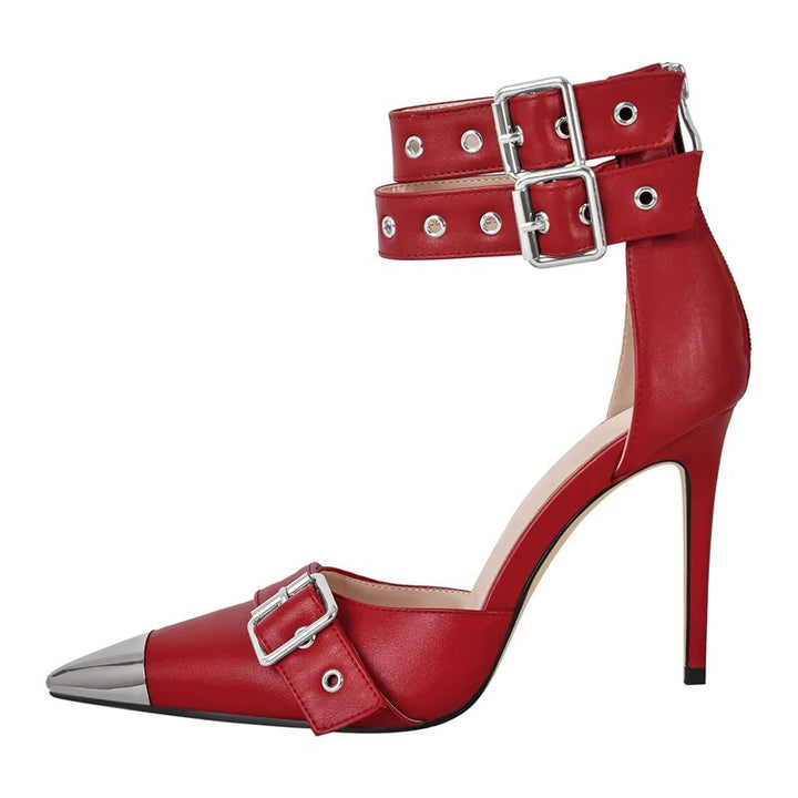 Lazio Double-Buckle Pumps