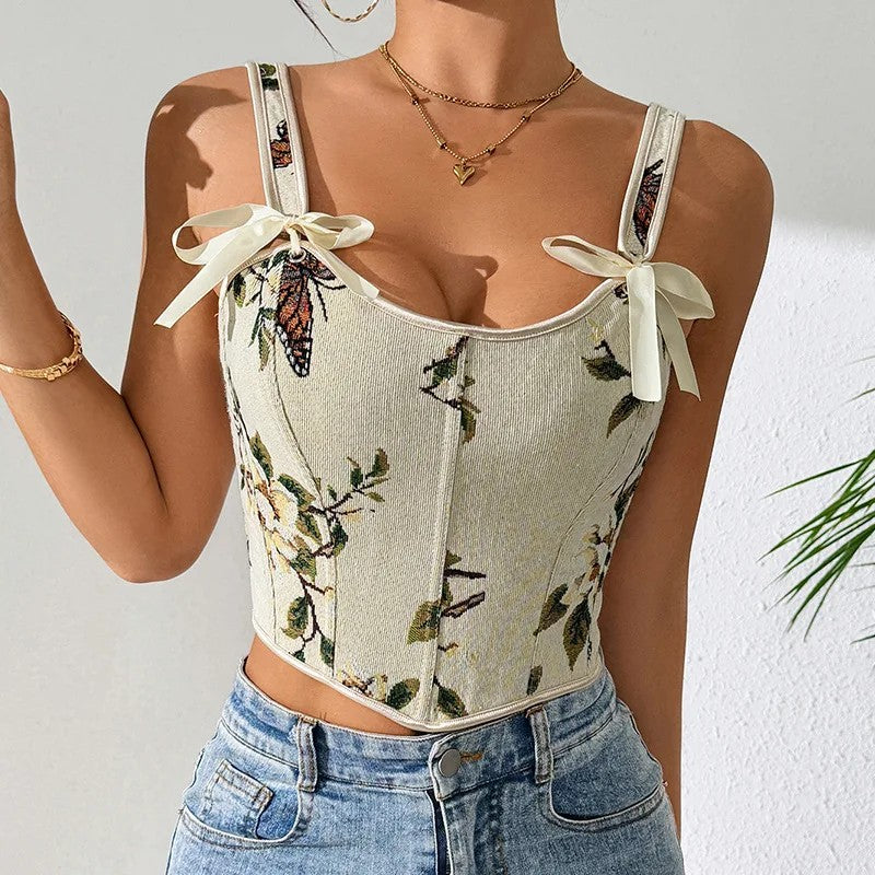 Magnolia Bow Corset Top