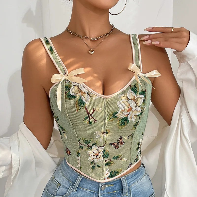 Magnolia Bow Corset Top