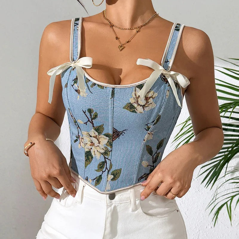Magnolia Bow Corset Top
