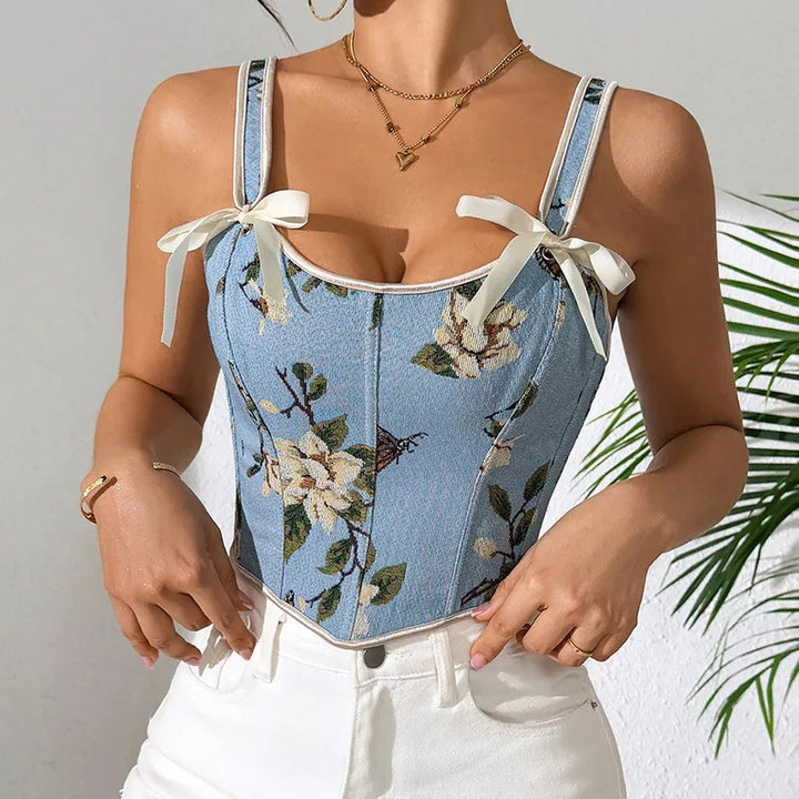 Magnolia Bow Corset Top