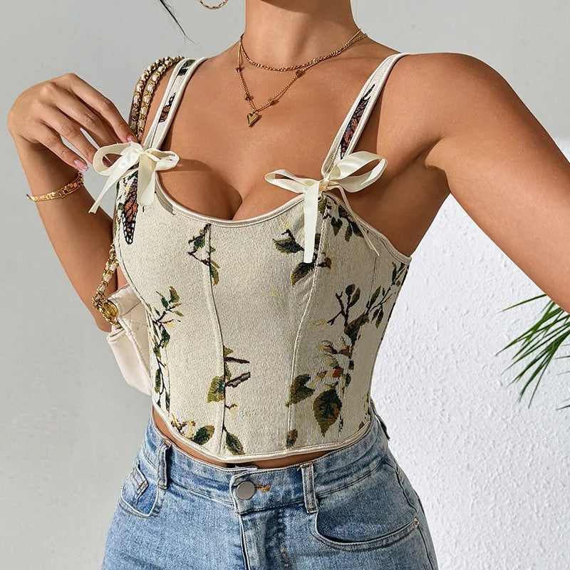 Magnolia Bow Corset Top