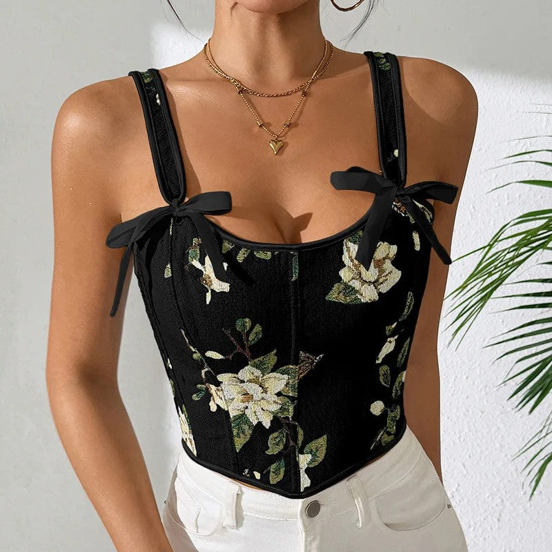 Magnolia Bow Corset Top