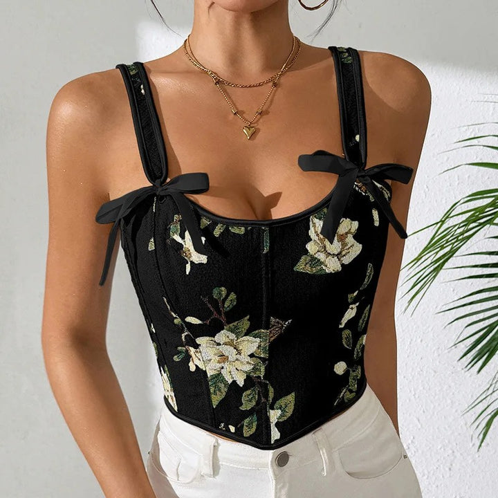 Magnolia Bow Corset Top