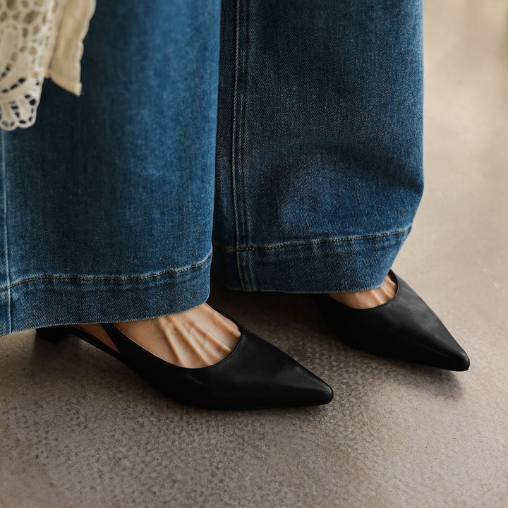 Aeris Leather Slingbacks