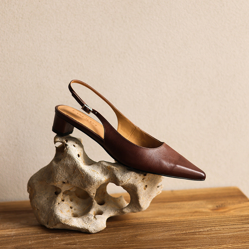 Aeris Leather Slingbacks