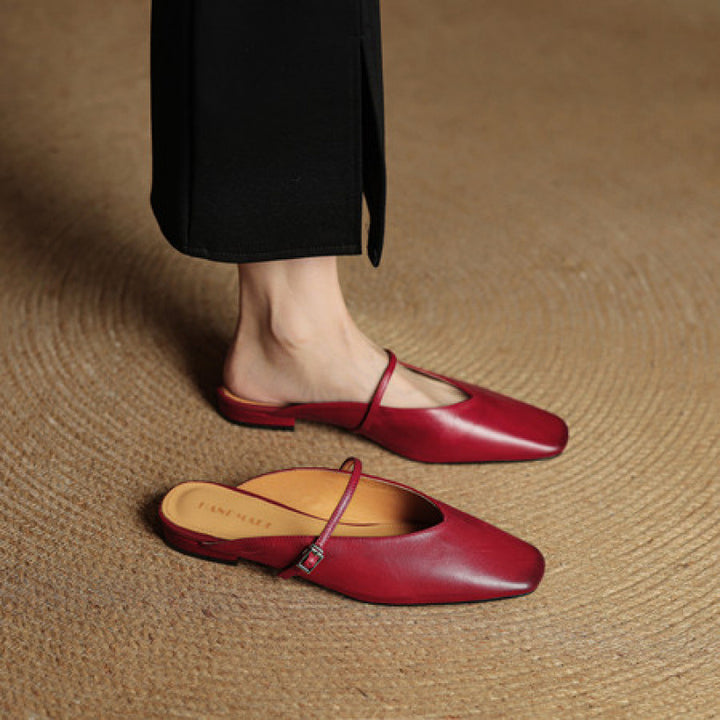 Anessa Leather Mules