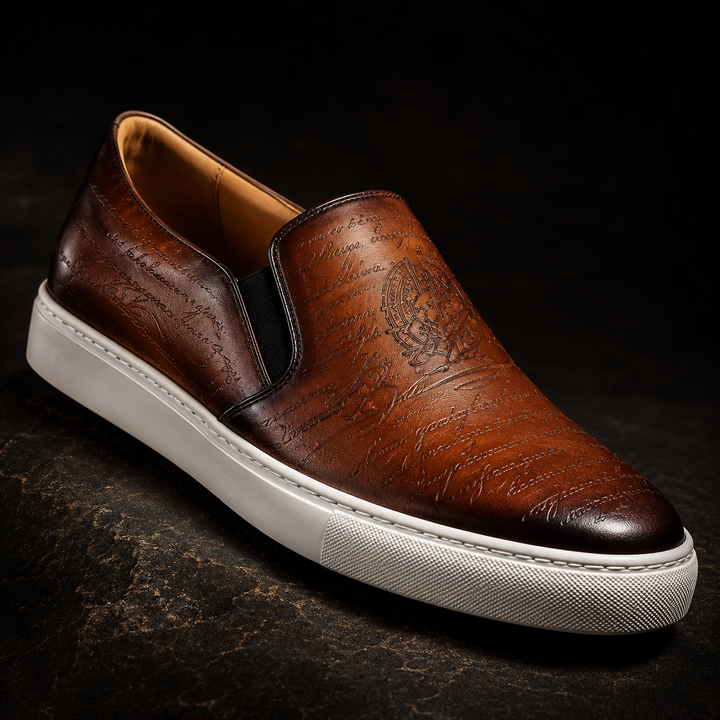 Berluti Scritto Slip-On Sneakers