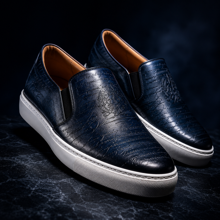 Berluti Scritto Slip-On Sneakers