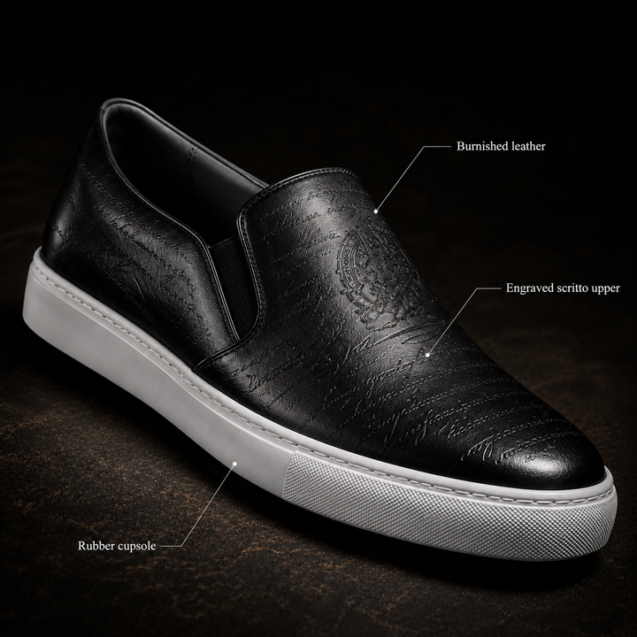 Berluti Scritto Slip-On Sneakers