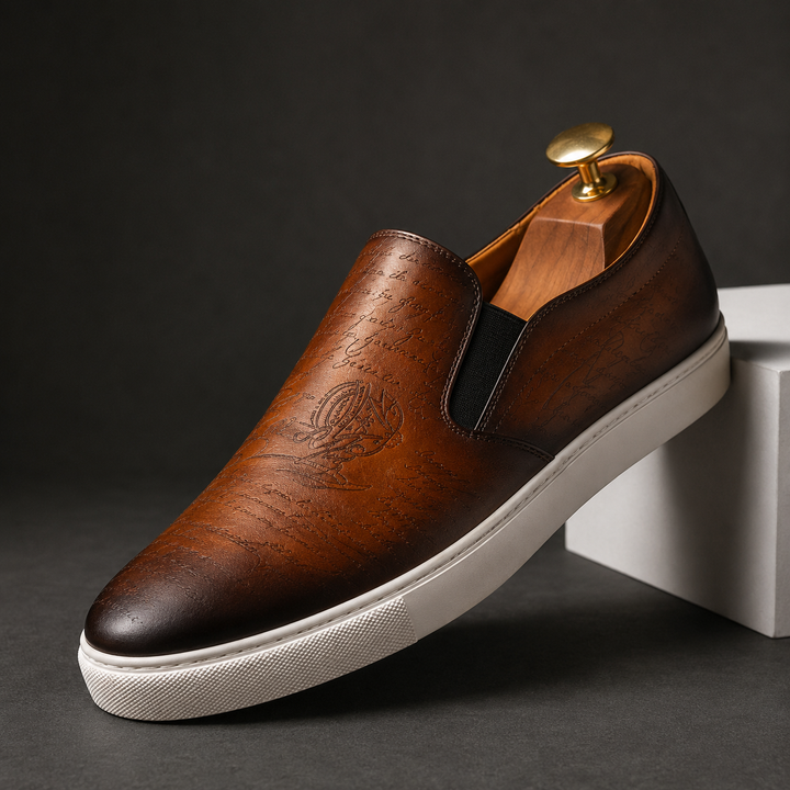 Berluti Scritto Slip-On Sneakers