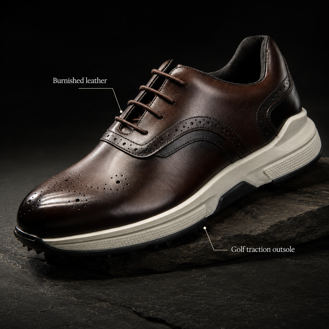 Brogato Spiked Leather Shoes