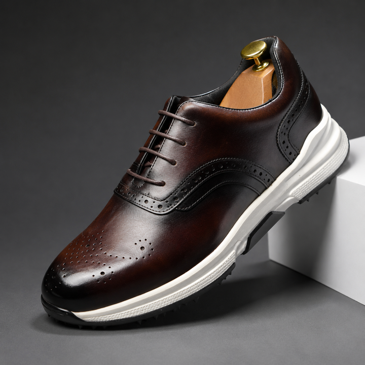 Brogato Spiked Leather Shoes