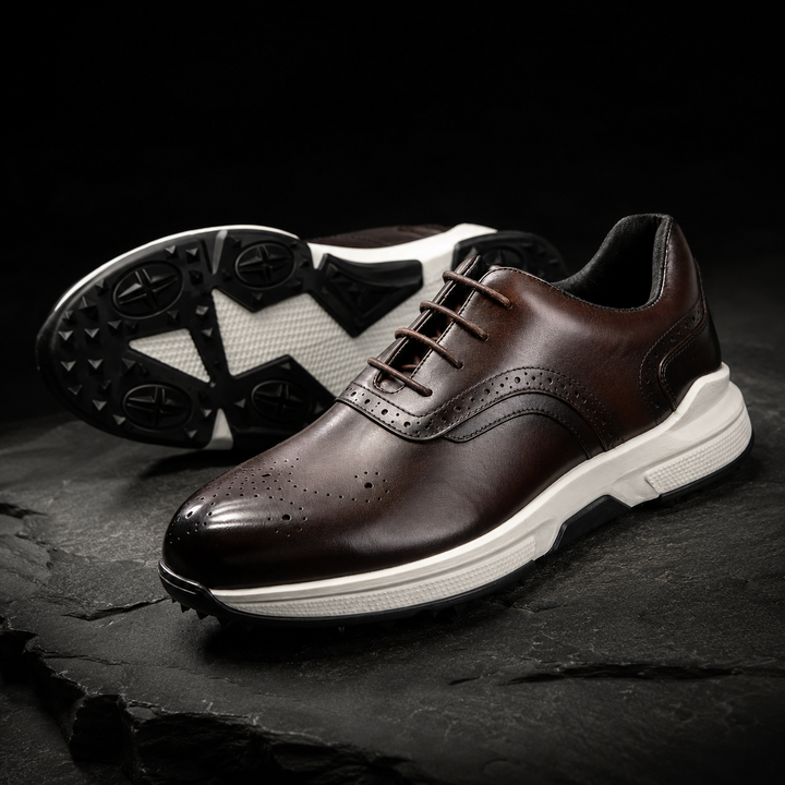 Brogato Spiked Leather Shoes