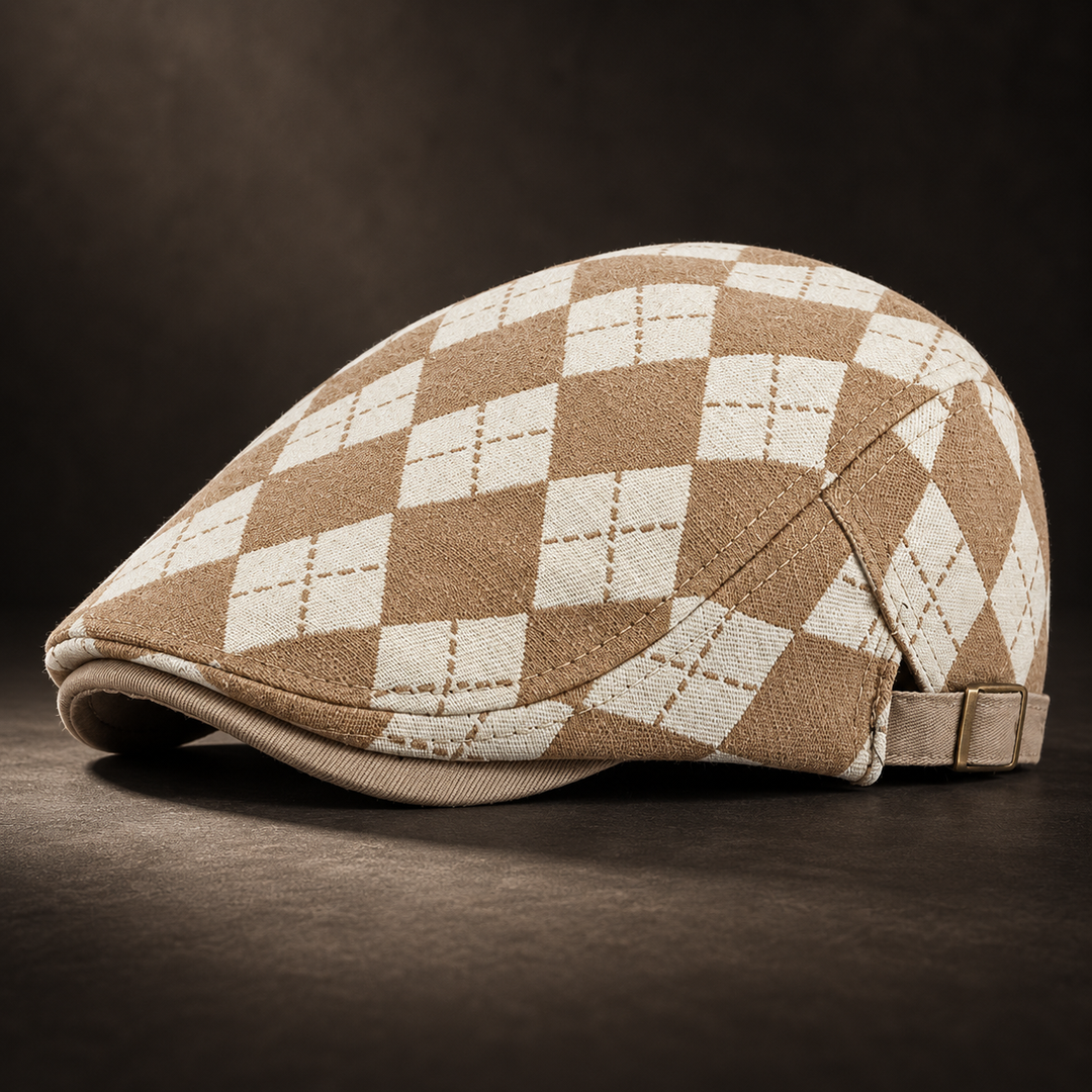 Caddie Argyle Flat Cap